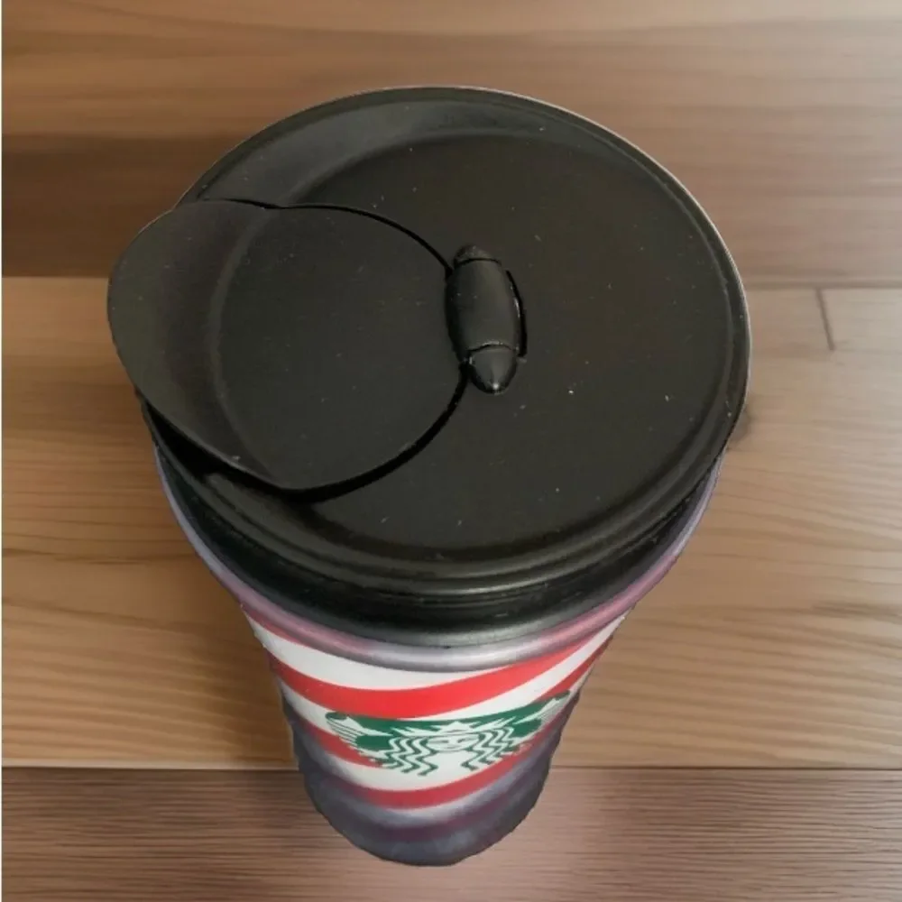 Starbucks Red White Tumbler with Lid